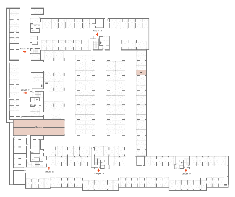 Паркинг 13,3 м²