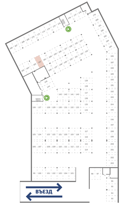 Паркинг 13,3 м²