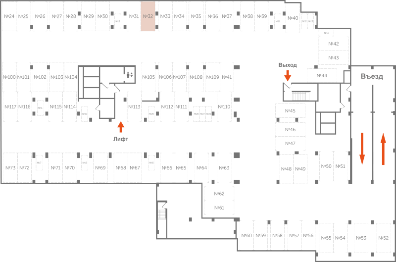 Паркинг 13,3 м²