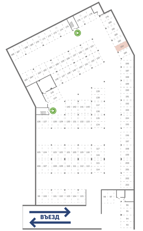 Паркинг 13,3 м²