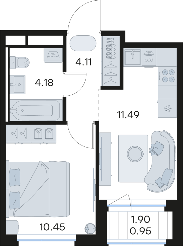 1 ккв 31,2 м²