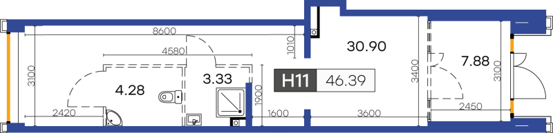 К. пом 46,9 м²
