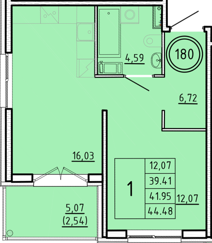 2 ккв (Евро) 39,4 м²