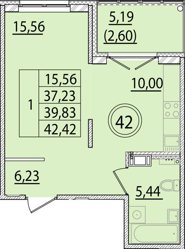 1 ккв 37,2 м²