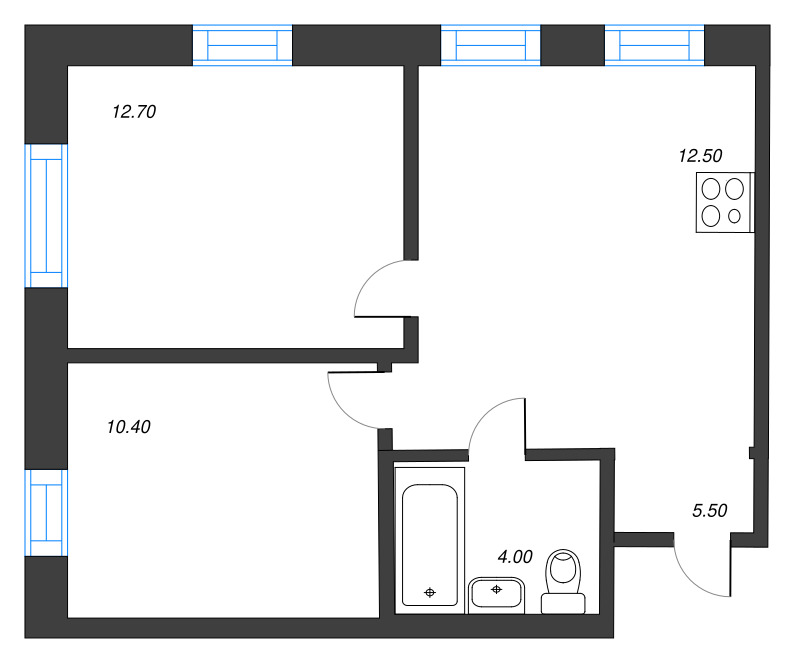 2 ккв 45,2 м²