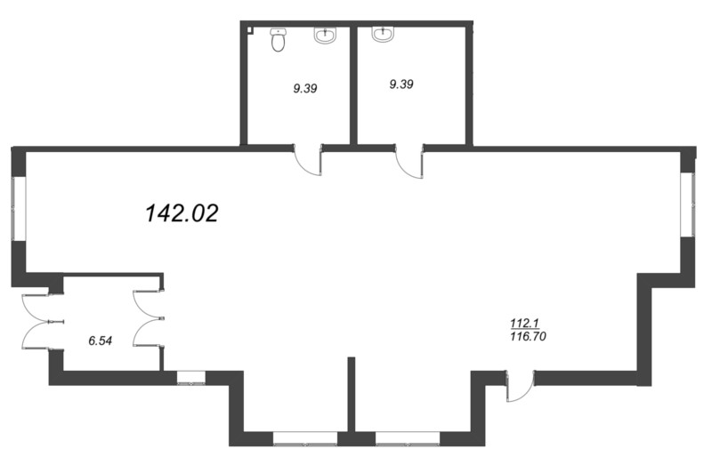 К. пом 142,2 м²