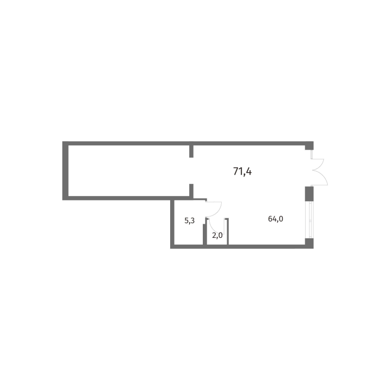 К. пом 71,4 м²