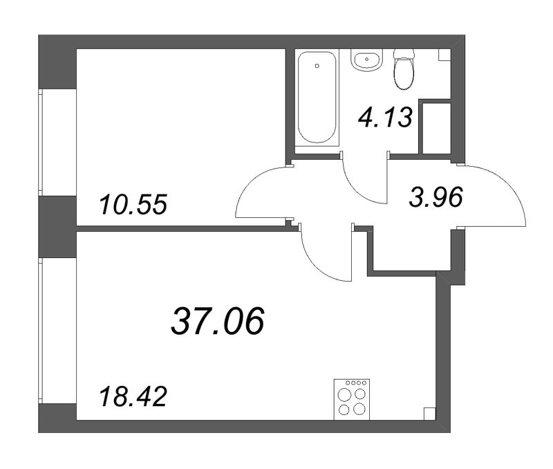 2 ккв (Евро) 37,1 м²