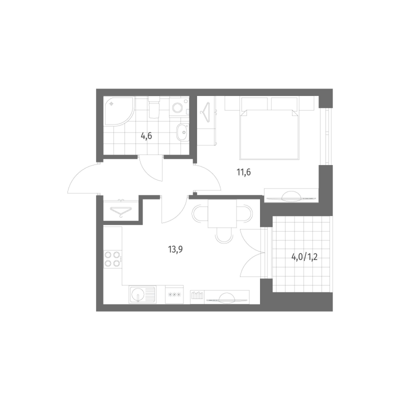 1 ккв 35,2 м²