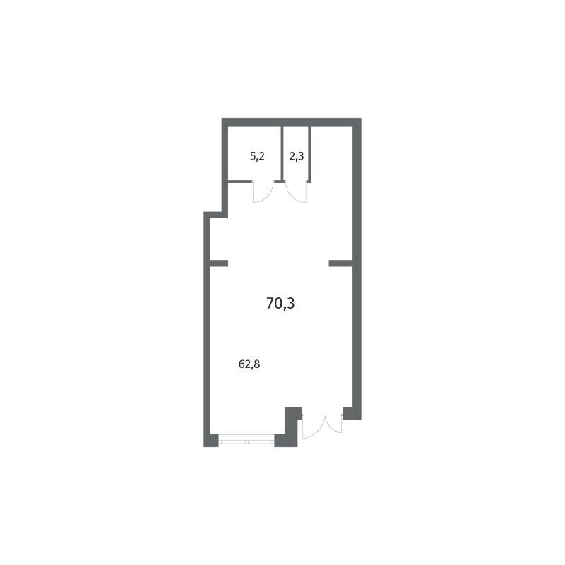 К. пом 70,3 м²