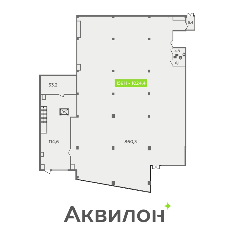 К. пом 1 024,4 м²