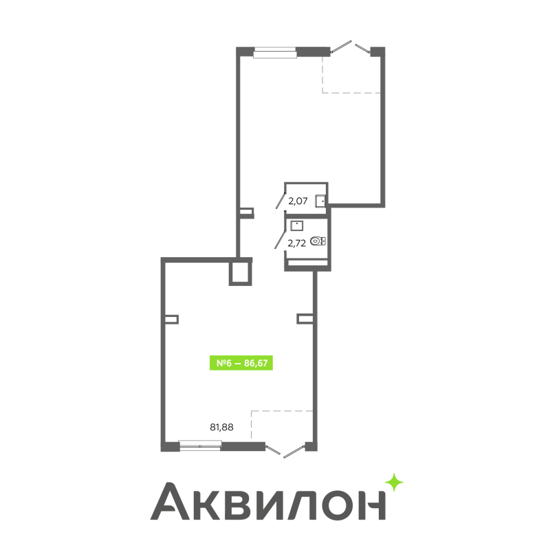 К. пом 86,7 м²