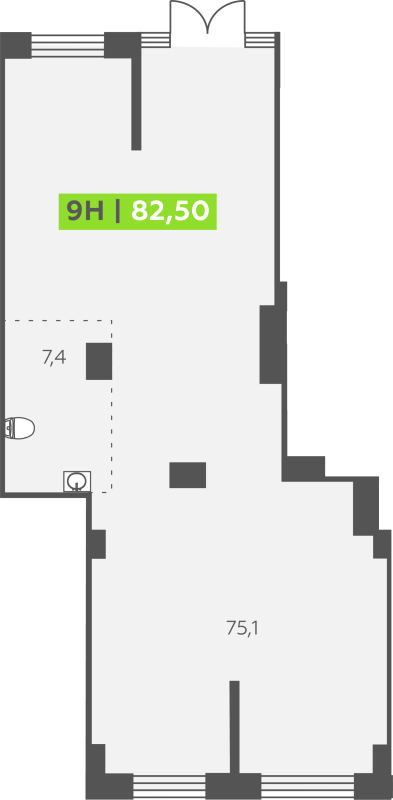 К. пом 82,5 м²