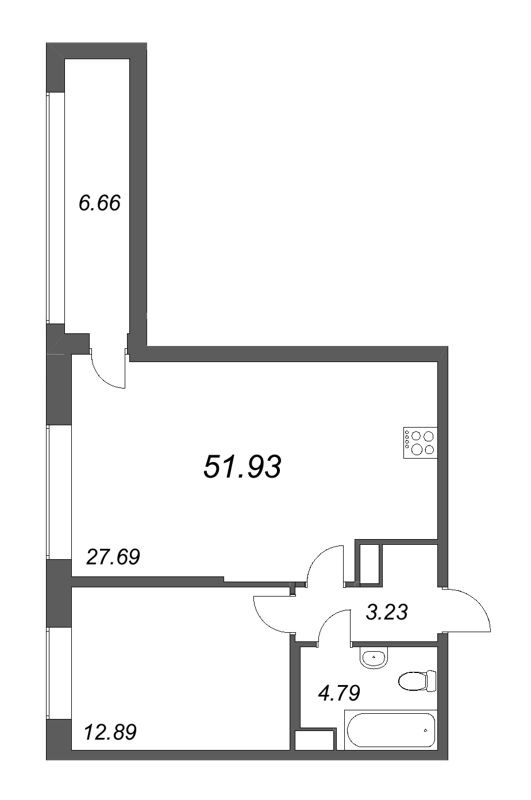 2 ккв (Евро) 53,1 м²
