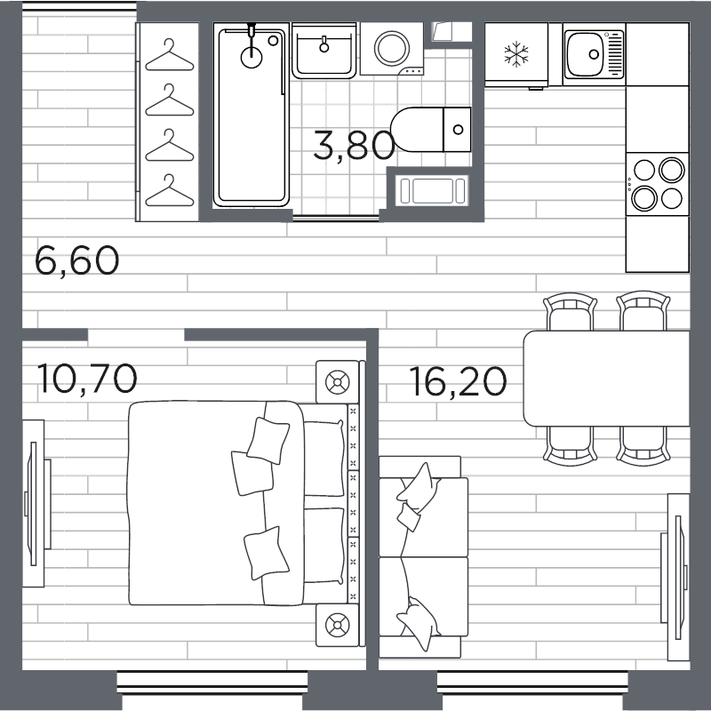 2 ккв (Евро) 37,3 м²