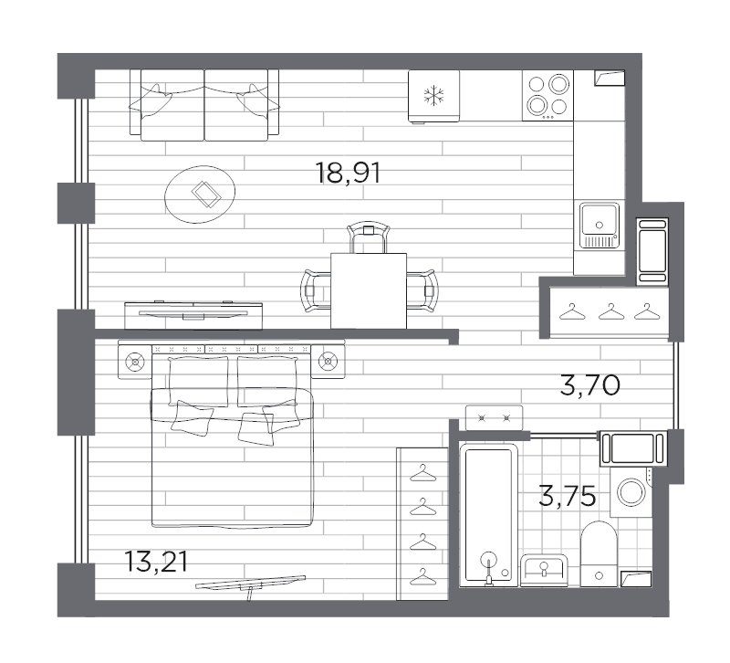 2 ккв (Евро) 39,6 м²