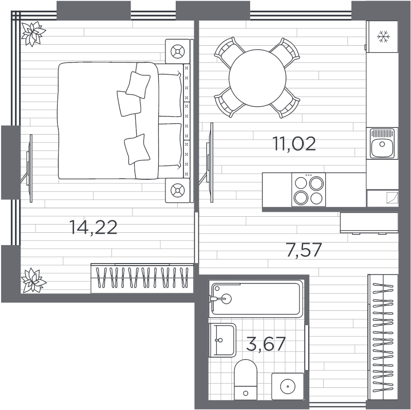 1 ккв 37,2 м²