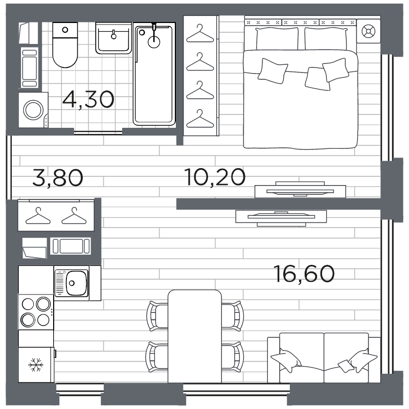 2 ккв (Евро) 35,4 м²