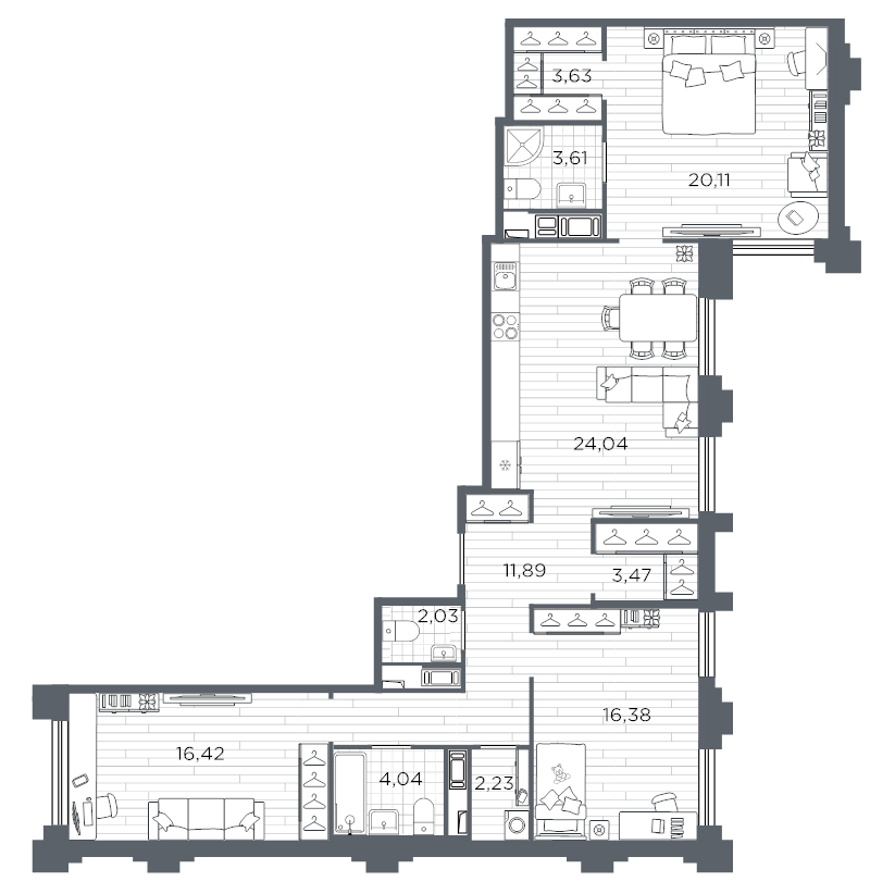 4 ккв (Евро) 107,9 м²