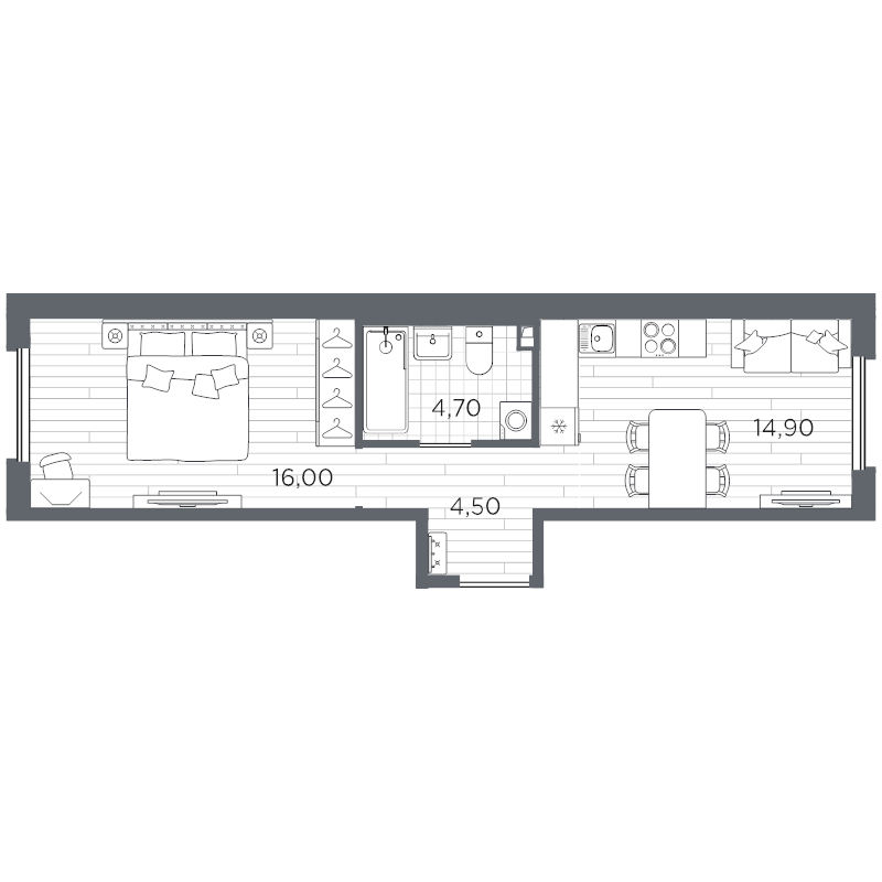 1 ккв 40,1 м²
