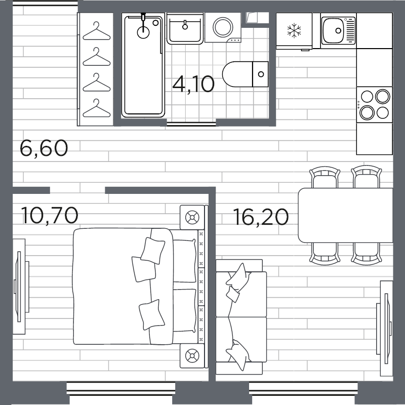 2 ккв (Евро) 37,6 м²