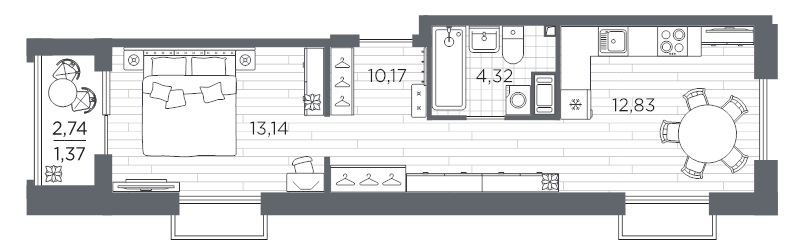 1 ккв 41,8 м²