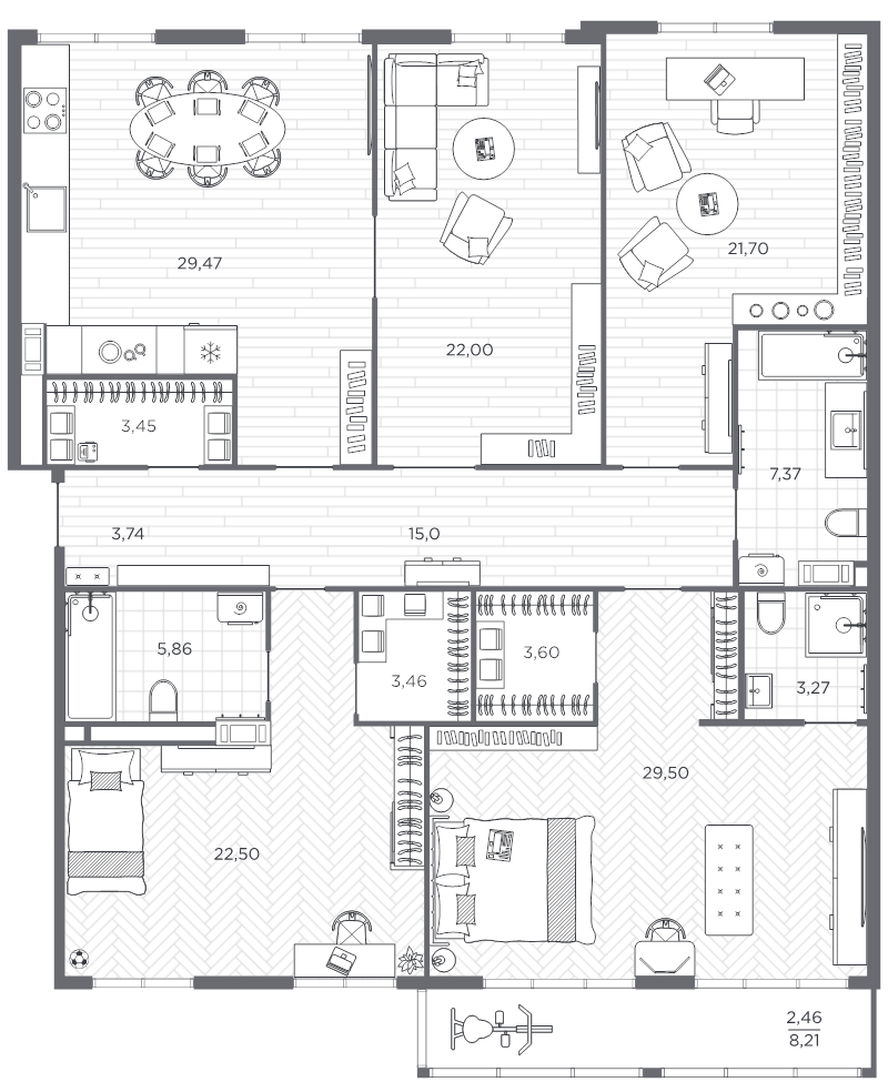 5 ккв (Евро) 172,7 м²