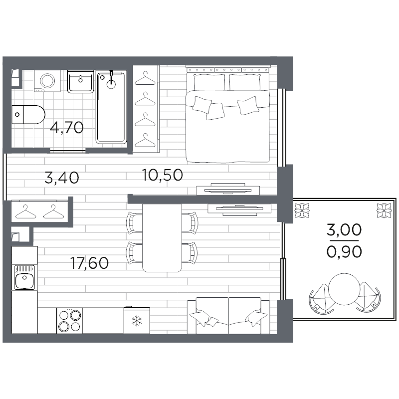 2 ккв (Евро) 37,1 м²