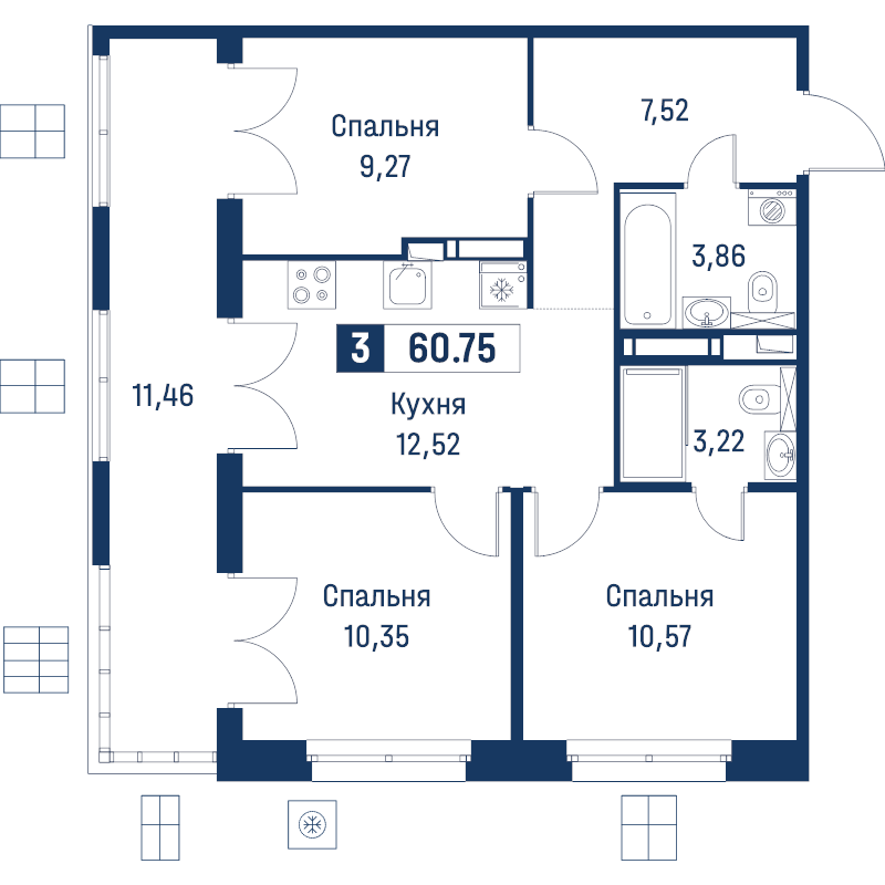 3 ккв