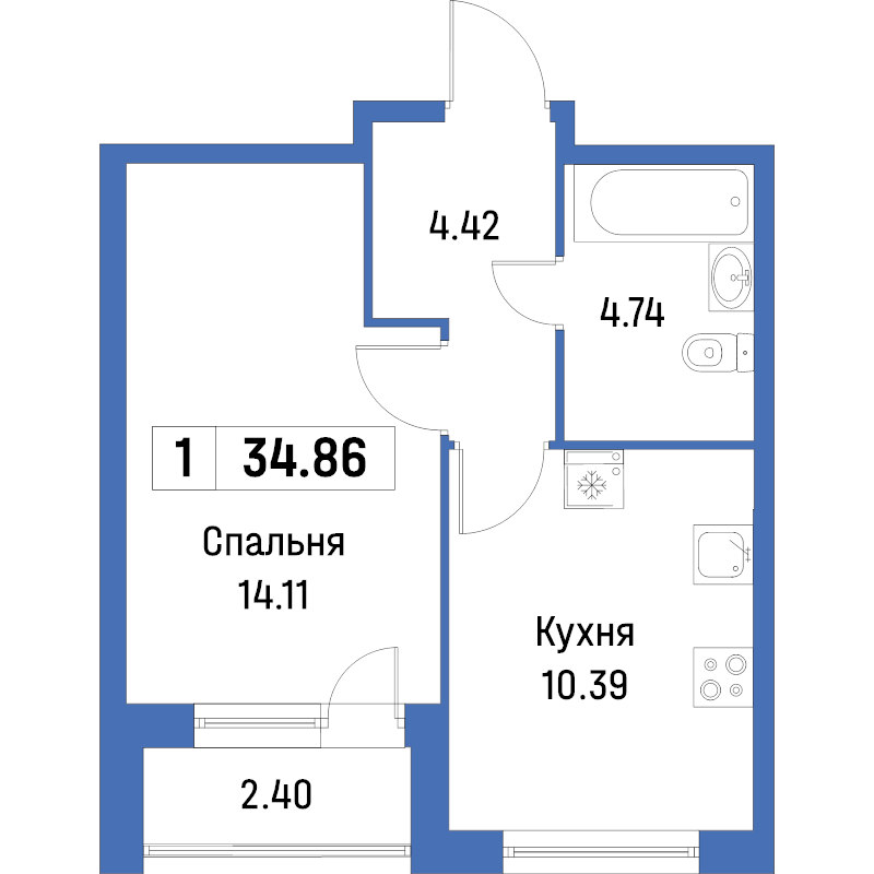 1 ккв