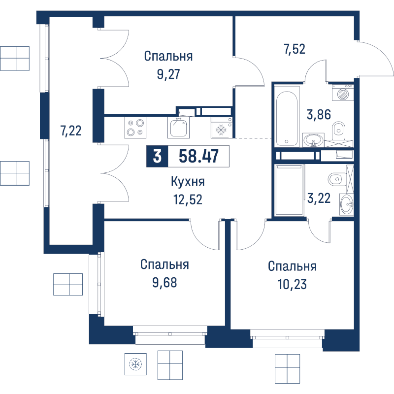 3 ккв