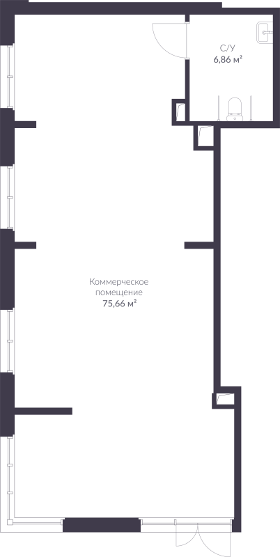 К. пом 82,5 м²