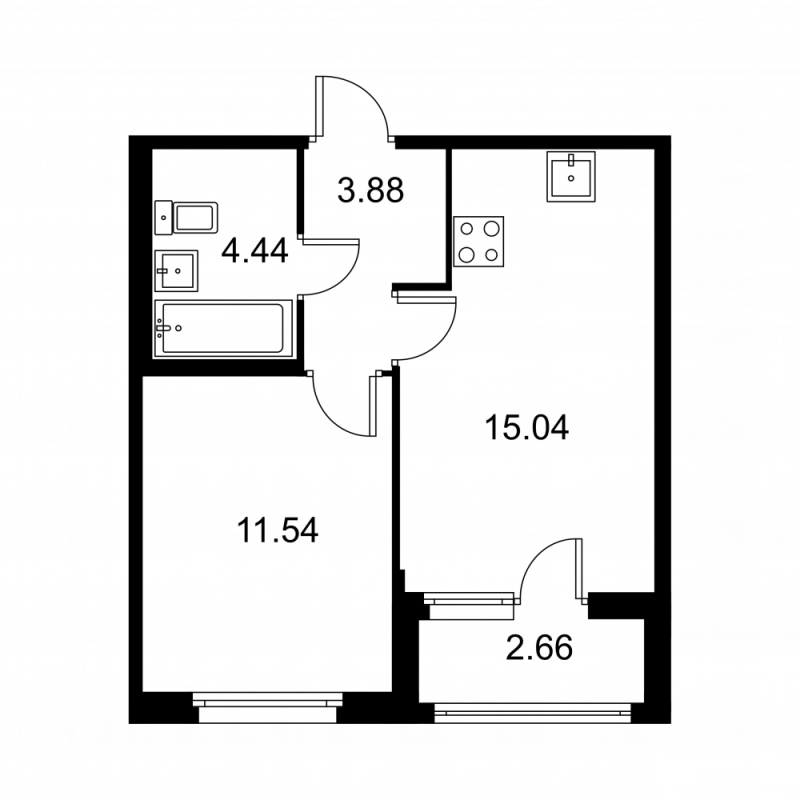 1 ккв 36,2 м²