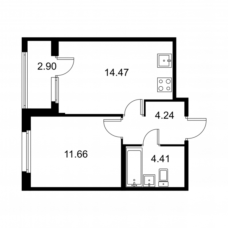 1 ккв 36,2 м²