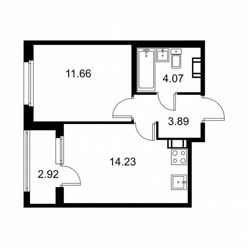 1 ккв 35,3 м²