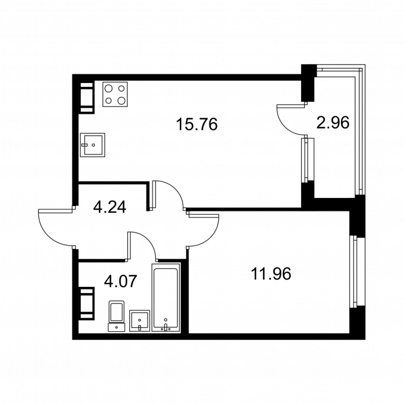 2 ккв (Евро) 37,5 м²