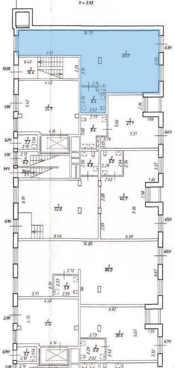 К. пом 75,4 м²