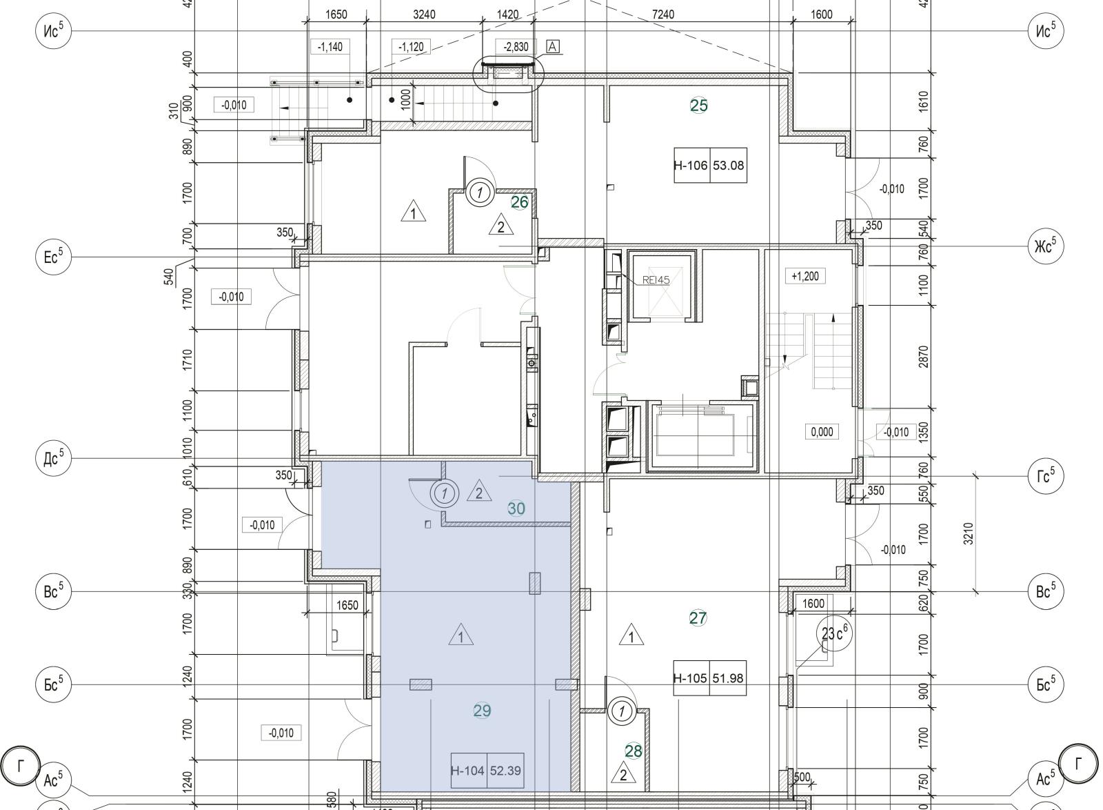 К. пом 52,4 м²