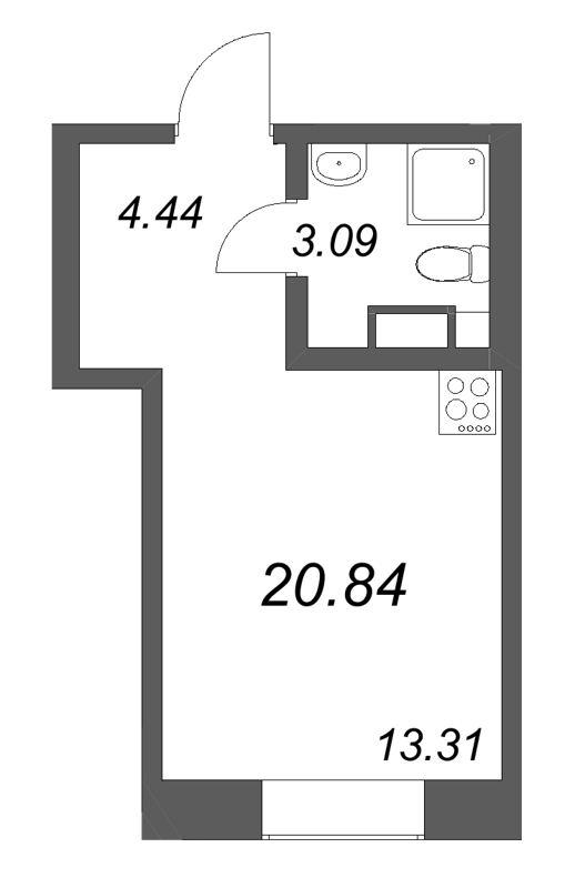 Студия 20,8 м²
