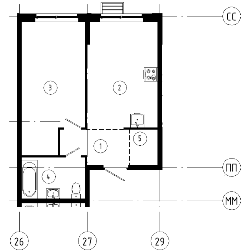 1 ккв 41,1 м²