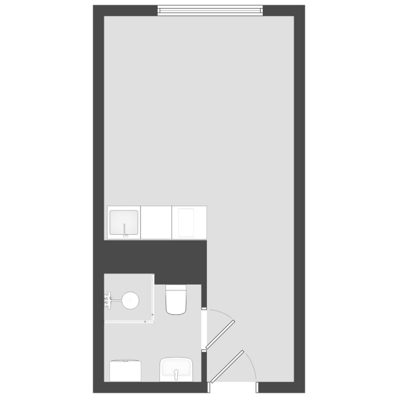 Студия 20 м²