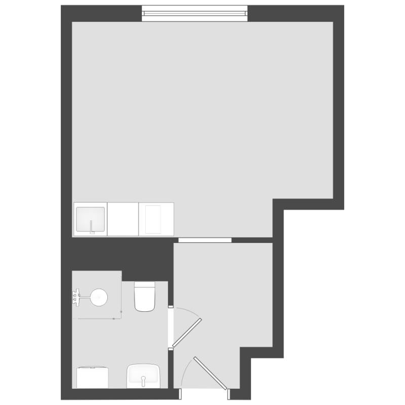 Студия 23,3 м²