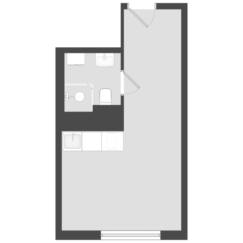 Студия 19,4 м²