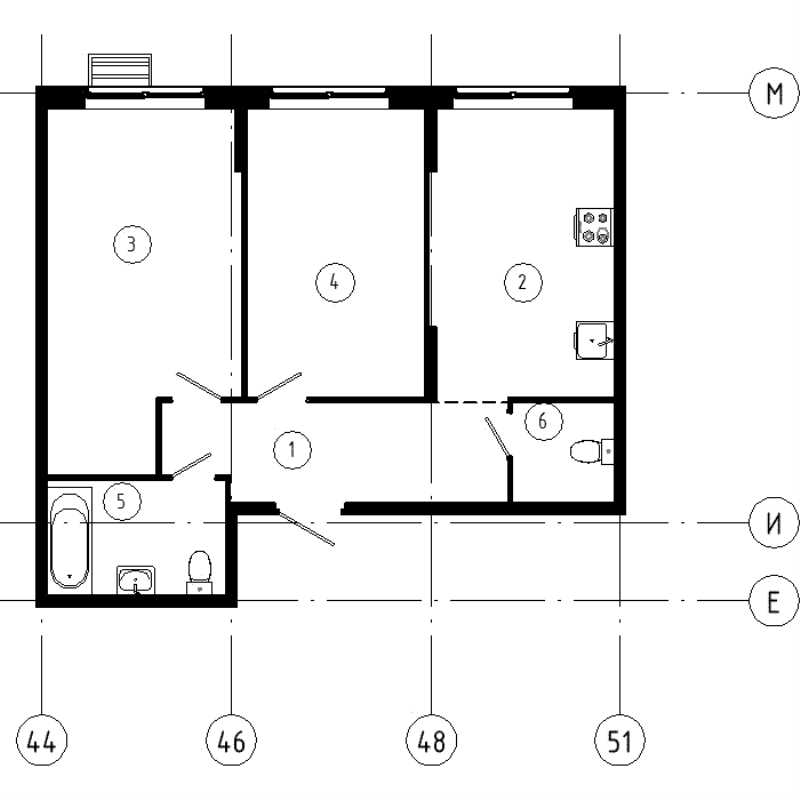 2 ккв 57,9 м²