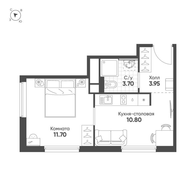1 ккв 30,2 м²