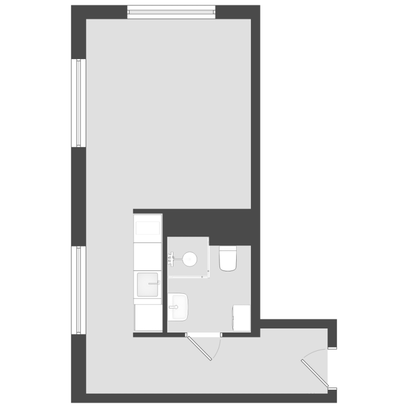 Студия 28,4 м²
