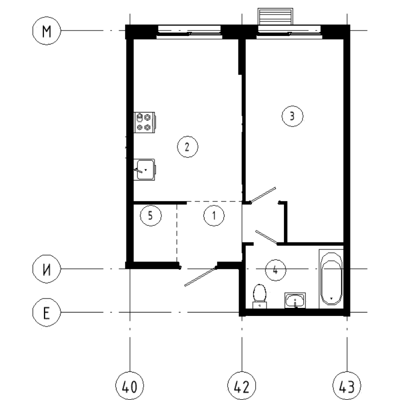 1 ккв 41 м²