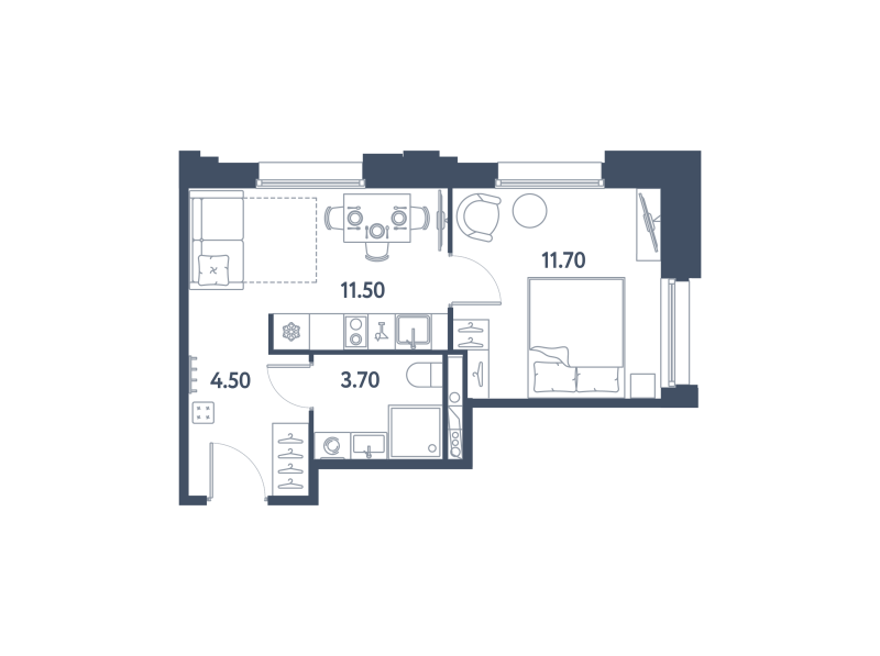 1 ккв 31,4 м²