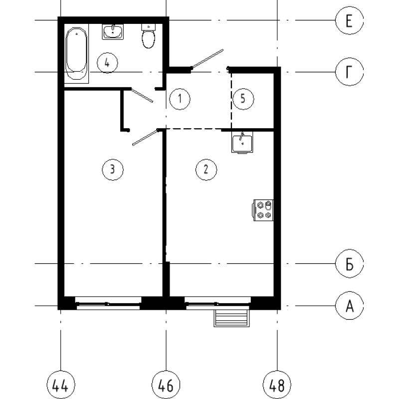 1 ккв 41,1 м²