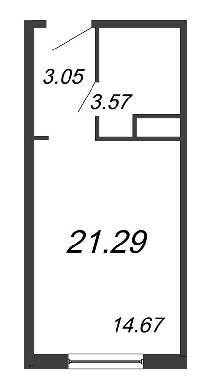 Студия 23,2 м²